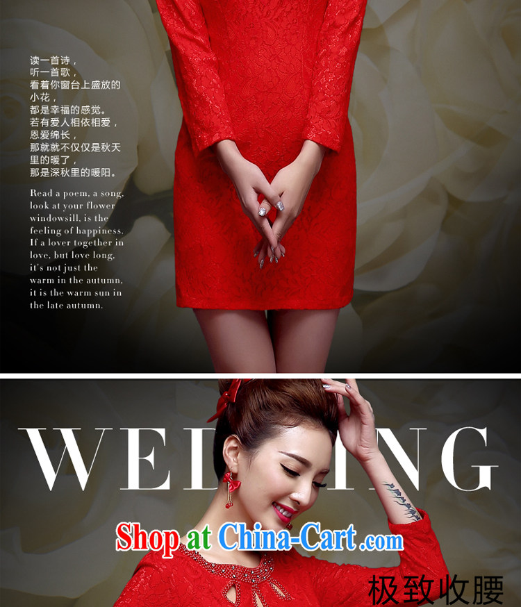 A good service is 2015 New red short bridal wedding dress toast clothing retro improved stylish dresses red 2 XL pictures, price, brand platters! Elections are good character, the national distribution, so why buy now enjoy more preferential! Health