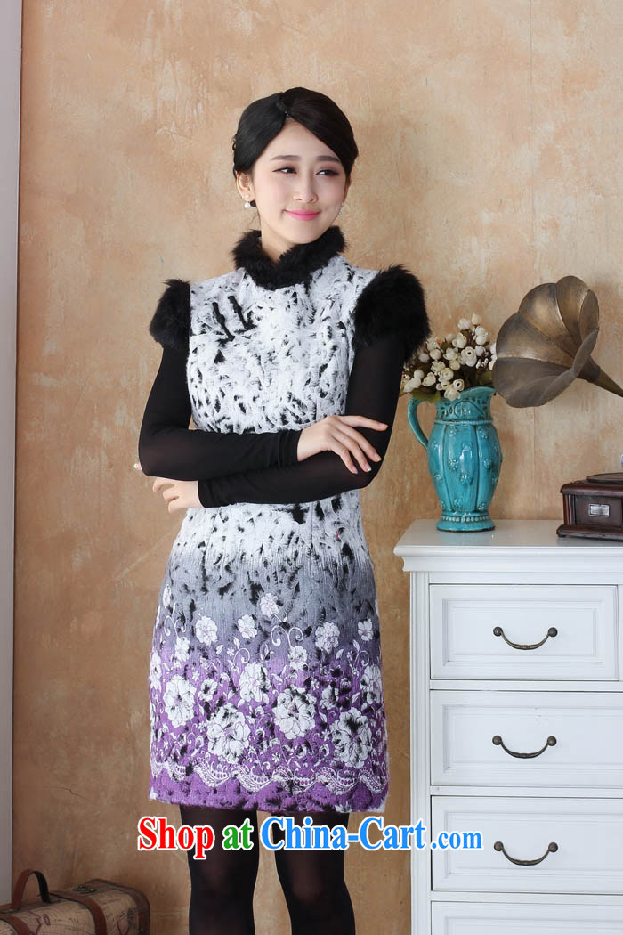 Capital city sprawl 2015 spring new thick Stylish retro Ethnic Wind hair short-sleeved style Chinese dresses qipao 2510 - 1 2510 - 3 180 /3 XL pictures, price, brand platters! Elections are good character, the national distribution, so why buy now enjoy more preferential! Health
