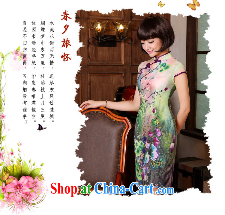 The pro-am 2015 as soon as possible new Natural silk, silk short-retro beauty everyday dresses dresses short-sleeved 2XL - waist 77 CM pictures, price, brand platters! Elections are good character, the national distribution, so why buy now enjoy more preferential! Health