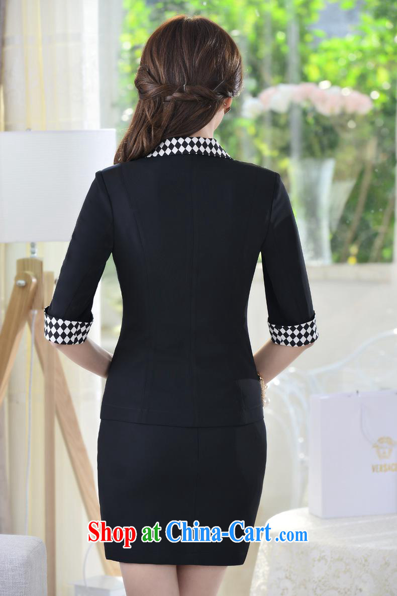 2015 spring and summer new grid in Ms. cuff suits professional women suits welcome you to order 805 * Black + skirt $104 XXXL pictures, price, brand platters! Elections are good character, the national distribution, so why buy now enjoy more preferential! Health