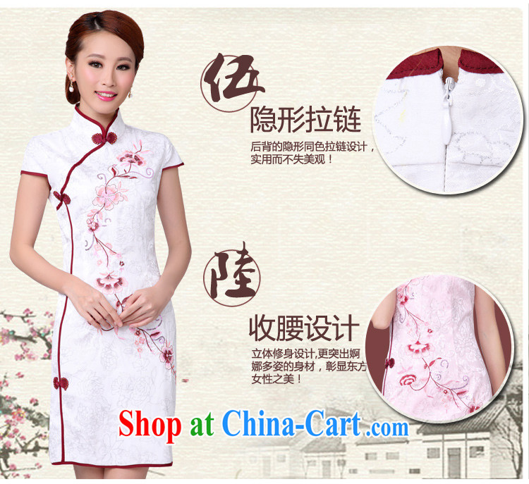 The colorful 2015 new white cheongsam dress stylish improved Chinese qipao cheongsam qipao qipao improved cheongsam dress shirt white XL pictures, price, brand platters! Elections are good character, the national distribution, so why buy now enjoy more preferential! Health