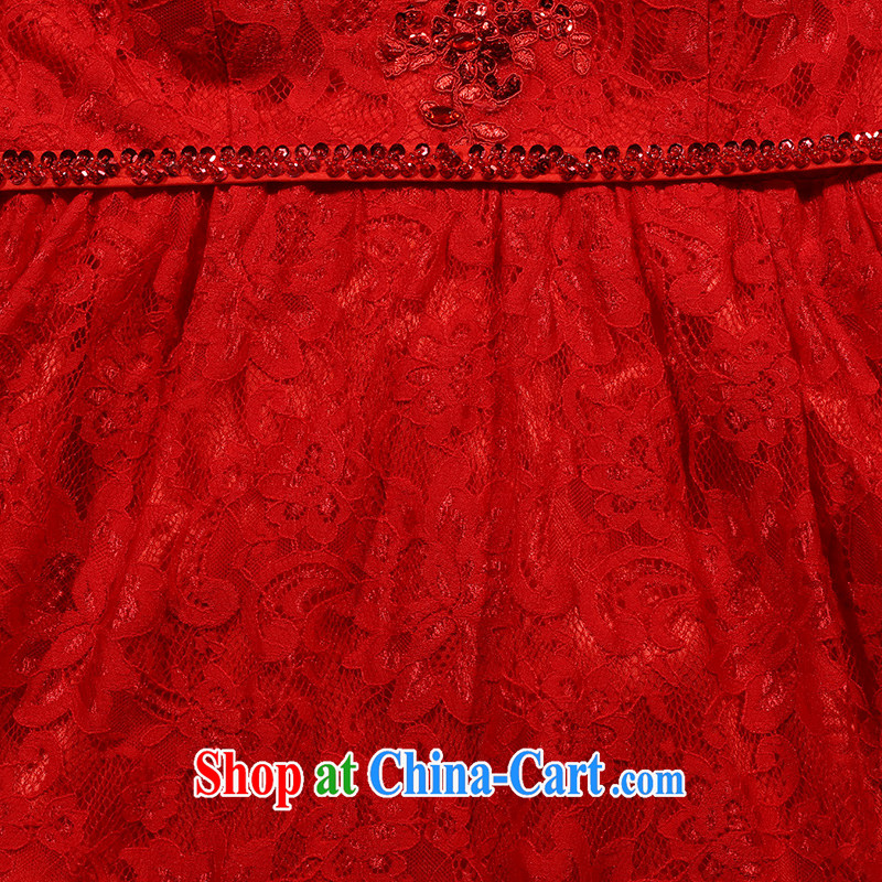 2014 new wedding dresses retro high-waist pregnant women the code Chinese red toast serving long winter bride dress red 2 XL, non-you are not married, and shopping on the Internet