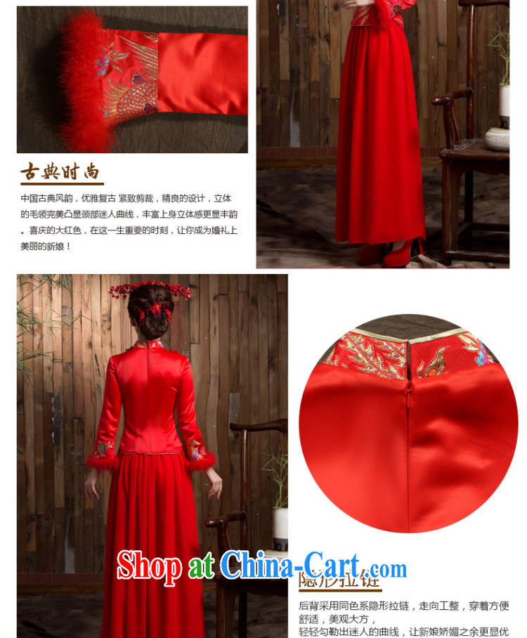 2014 new toast winter clothing, long-sleeved retro red thick Chinese wedding dresses bridal dresses red 2 XL pictures, price, brand platters! Elections are good character, the national distribution, so why buy now enjoy more preferential! Health