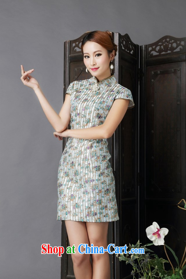 Kim Hyun-chae, 2015 new show annual marriage dresses retro improved floral bows serving daily short dresses of red XL pictures, price, brand platters! Elections are good character, the national distribution, so why buy now enjoy more preferential! Health
