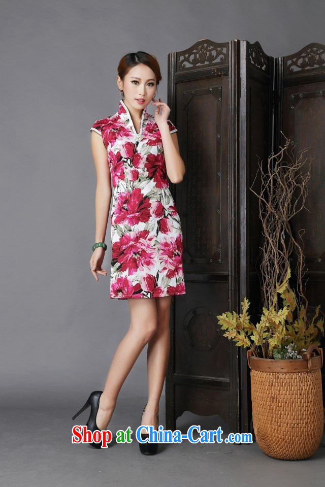 Kim Hyun-chae, 2015 New floral cheongsam dress stylish improved Chinese qipao fancy XL pictures, price, brand platters! Elections are good character, the national distribution, so why buy now enjoy more preferential! Health
