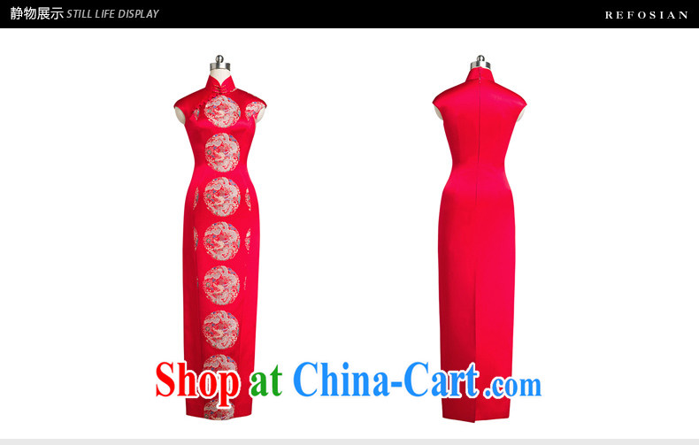 Ryan and Eric LI, genuine antique brocade coverlets long cheongsam shell cuff South Dragon Pearl flower cultivation red L pictures, price, brand platters! Elections are good character, the national distribution, so why buy now enjoy more preferential! Health