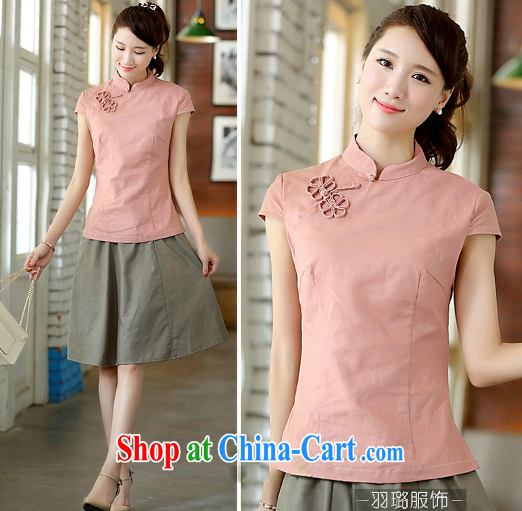 Jack Plug, spring and summer, new national wind, served women improved cheongsam shirt short-sleeved cotton Ms. Yau Ma Tei Tong load shirt beige Yuanyang flower M pictures, price, brand platters! Elections are good character, the national distribution, so why buy now enjoy more preferential! Health