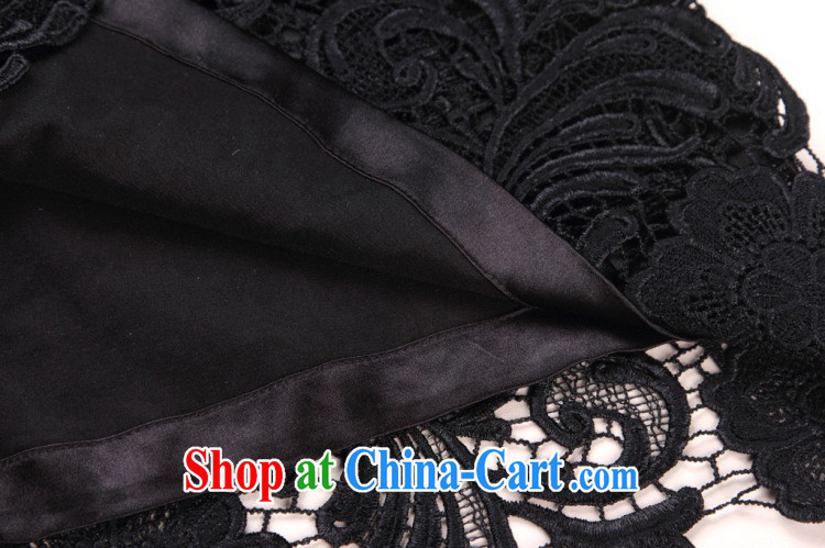 Bin Laden smoke-free spring and summer cheongsam dress Chinese, for high-end imported water-soluble lace dresses retro bows short cheongsam dress red 2 XL pictures, price, brand platters! Elections are good character, the national distribution, so why buy now enjoy more preferential! Health