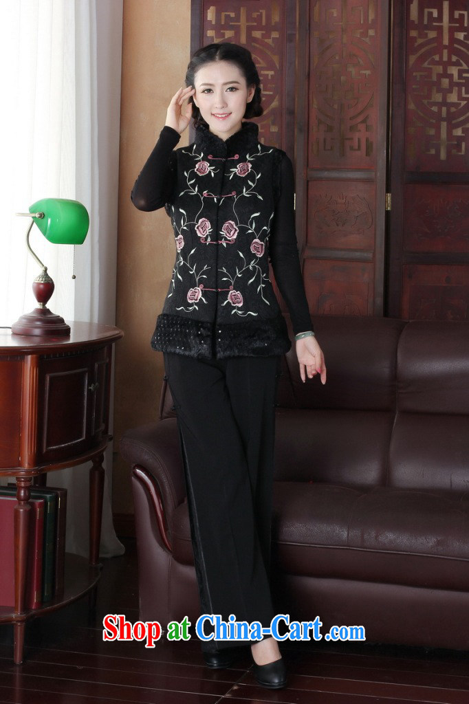 Spend the autumn and winter, new Ethnic Wind female Chinese, embroidery for improved disk for Chinese, T-shirt, a figure-color 2 XL pictures, price, brand platters! Elections are good character, the national distribution, so why buy now enjoy more preferential! Health
