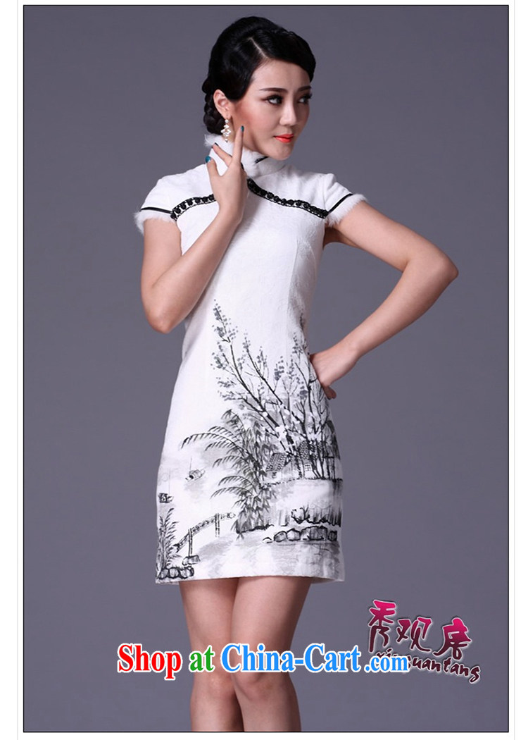 The CYD HO Kwun tong] Jiang Nan winter quilted robes 2015 new retro winter clothing cheongsam dress G 99,112 white XXL pictures, price, brand platters! Elections are good character, the national distribution, so why buy now enjoy more preferential! Health