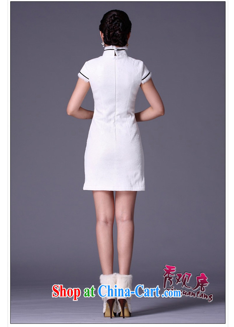 The CYD HO Kwun tong] Jiang Nan winter quilted robes 2015 new retro winter clothing cheongsam dress G 99,112 white XXL pictures, price, brand platters! Elections are good character, the national distribution, so why buy now enjoy more preferential! Health
