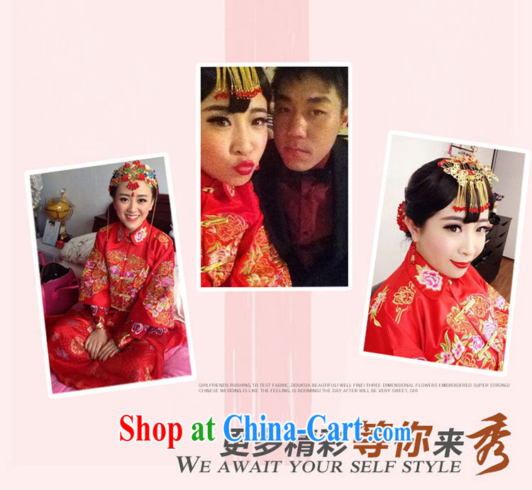 In Luang Prabang in 2015 of new wedding toast serving Sau Wo service Chinese Chinese dragon marriage of long-sleeved spring and summer, XL pictures, price, brand platters! Elections are good character, the national distribution, so why buy now enjoy more preferential! Health