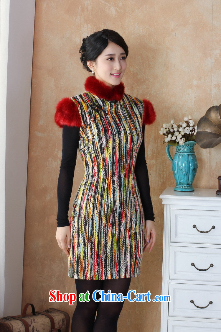 Bin Laden smoke-free fall and winter cheongsam dress Chinese cheongsam Chinese Sweater Knit the collar thick cheongsam dress dresses annual - 7 3 XL pictures, price, brand platters! Elections are good character, the national distribution, so why buy now enjoy more preferential! Health