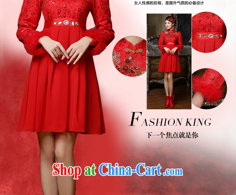 A good service is 2015 new winter brides with wedding dress red toast serving thick MM high waist pregnant women dresses, winter long skirt 3 XL pictures, price, brand platters! Elections are good character, the national distribution, so why buy now enjoy more preferential! Health