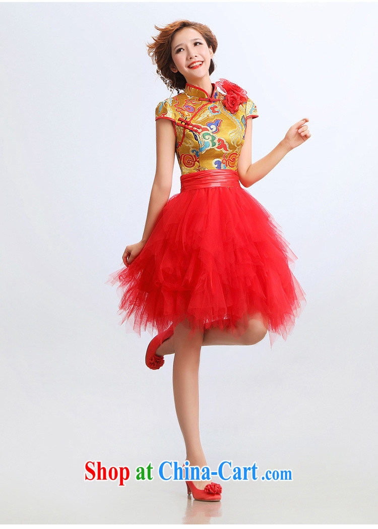 2015 new stylish improved cheongsam dress short marriages wedding dresses show clothes dresses QP - 11 red S pictures, price, brand platters! Elections are good character, the national distribution, so why buy now enjoy more preferential! Health