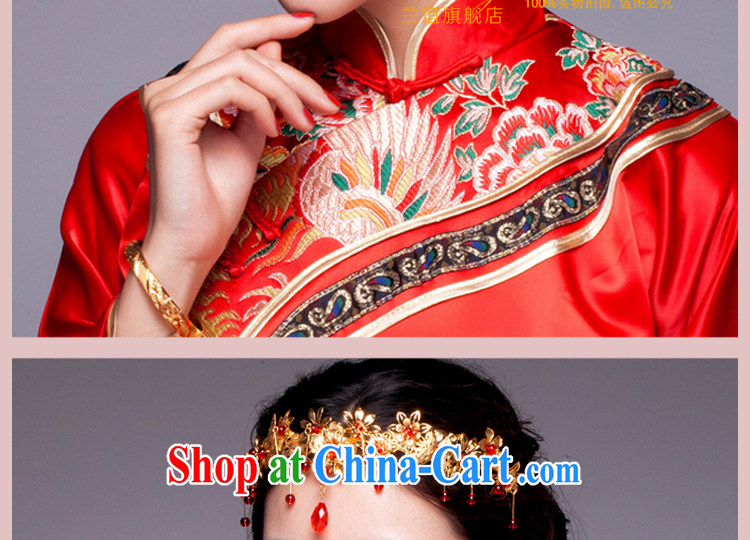 Friends, bride's ancient and Chinese-trim red dragon costumes and hair accessories Su-wo service classic cheongsam dress and ornaments, the earrings pictures, price, brand platters! Elections are good character, the national distribution, so why buy now enjoy more preferential! Health