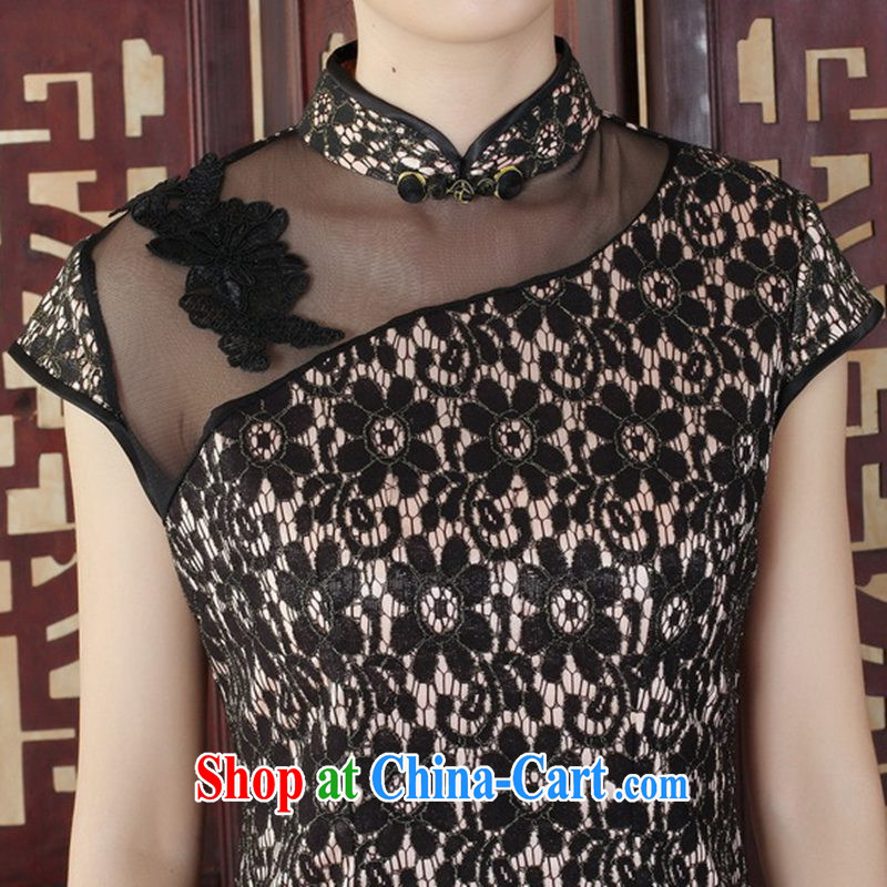 Bill's new Lady Jane, stylish and improved Chinese qipao, for cultivating lace short cheongsam dress as figure 2 XL, Bill Gates, and, shopping on the Internet