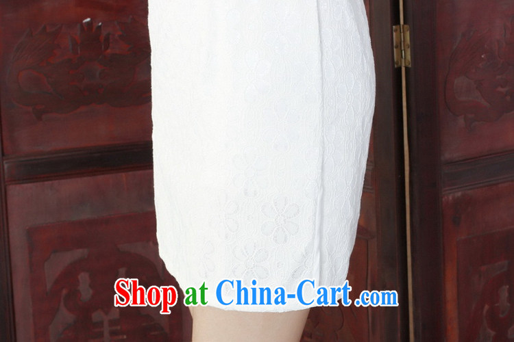 Bill, new improved Chinese qipao Lady Jane, cultivating lace short cheongsam dress white S pictures, price, brand platters! Elections are good character, the national distribution, so why buy now enjoy more preferential! Health