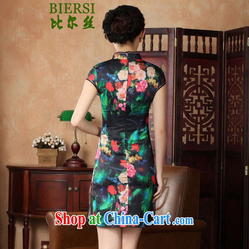 Carl Bildt, new antique Chinese qipao, for poster beauty short, short-sleeve cheongsam dress - A black bottom 2 XL, Bill Gates, and, shopping on the Internet