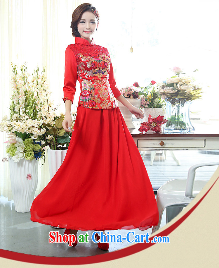 Cover Story 2014 New Classic only US-China wind two-piece larger dresses brides with bridal tea dress red XXXL pictures, price, brand platters! Elections are good character, the national distribution, so why buy now enjoy more preferential! Health