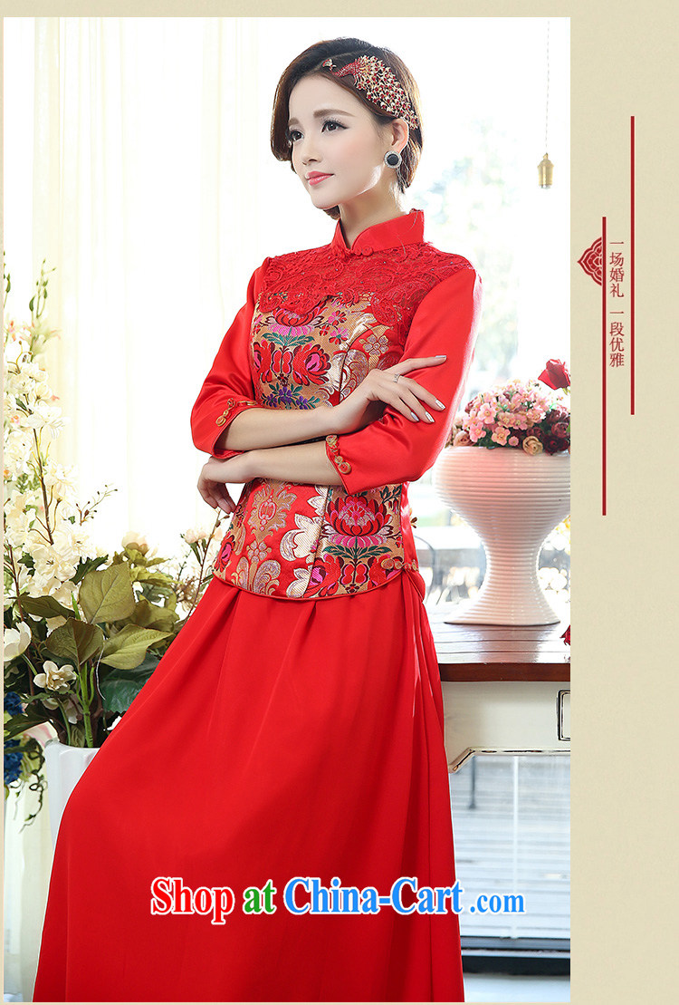 Cover Story 2014 New Classic only US-China wind two-piece larger dresses brides with bridal tea dress red XXXL pictures, price, brand platters! Elections are good character, the national distribution, so why buy now enjoy more preferential! Health