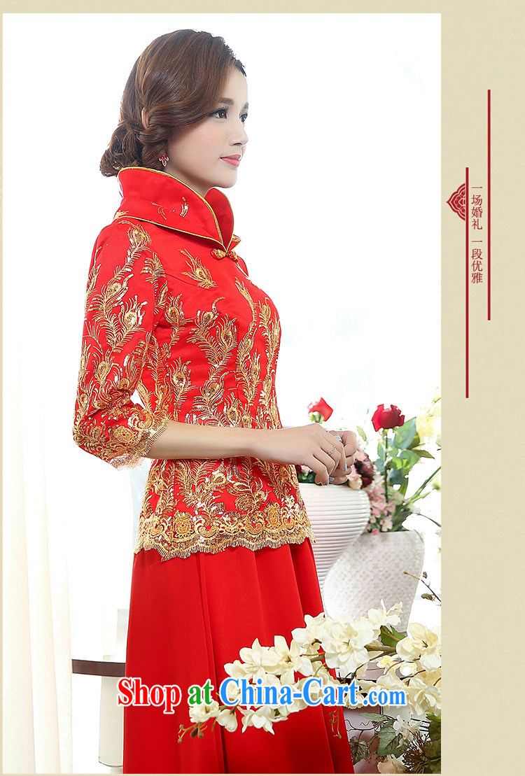 Cover Story 2015 new legislative style atmosphere retro Phoenix embroidery larger dresses brides with bridal tea dress two piece dress and Ho Kim XXXL pictures, price, brand platters! Elections are good character, the national distribution, so why buy now enjoy more preferential! Health
