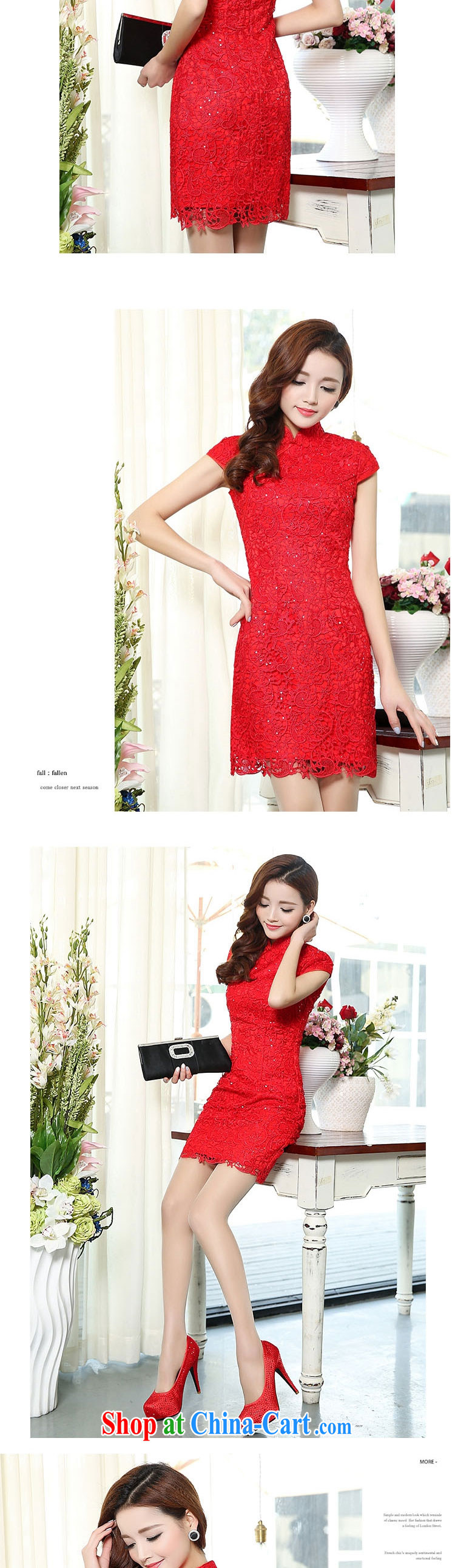 Even the US and 2015 new toast Service Bridal wedding dress improved retro embroidery blossoms, short, sexy style cheongsam red XXXL pictures, price, brand platters! Elections are good character, the national distribution, so why buy now enjoy more preferential! Health