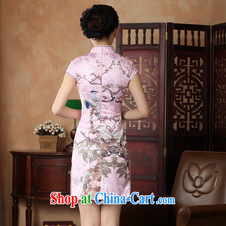 Bill's new retro Ethnic Wind Chinese qipao, for a tight Classic tray for cultivating short cheongsam dress LGD/D 0225 # -A XL sky pictures, price, brand platters! Elections are good character, the national distribution, so why buy now enjoy more preferential! Health