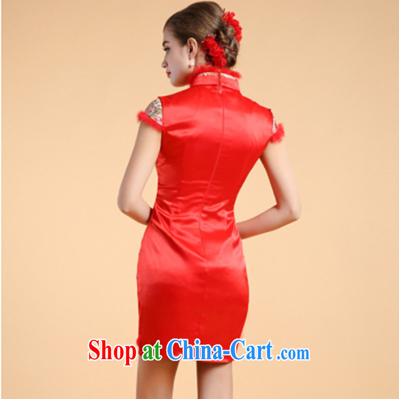 Property is property, 2015 new dresses, short skirts, lace wedding toast clothing style high-end dress wedding dress XL, property, language (wuyouwuyu), shopping on the Internet