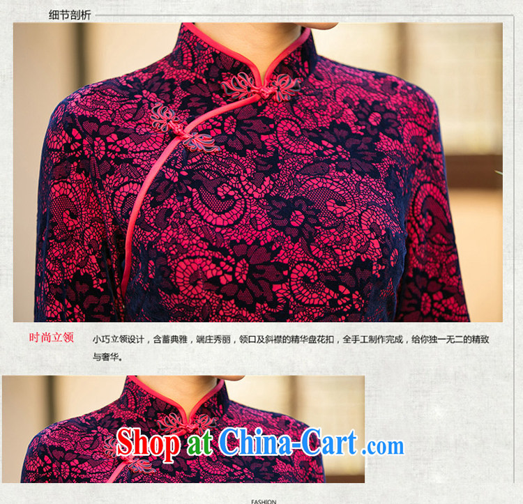 Property is property, 2015 New National wind girls with the velvet cheongsam beauty skirt stylish improved retro short cheongsam army green XXL pictures, price, brand platters! Elections are good character, the national distribution, so why buy now enjoy more preferential! Health