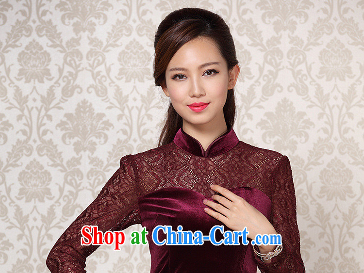 Shallow end improved stylish and simple lace long-sleeved wool stitching daily outfit XWGQF 13 - 0863 black XXXL pictures, price, brand platters! Elections are good character, the national distribution, so why buy now enjoy more preferential! Health