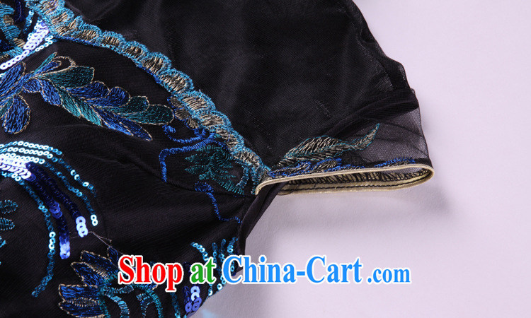 The end is improved and stylish high-power's heavy industry embroidery long cheongsam banquet toast serving XWGF - 1062 royal blue XXL pictures, price, brand platters! Elections are good character, the national distribution, so why buy now enjoy more preferential! Health
