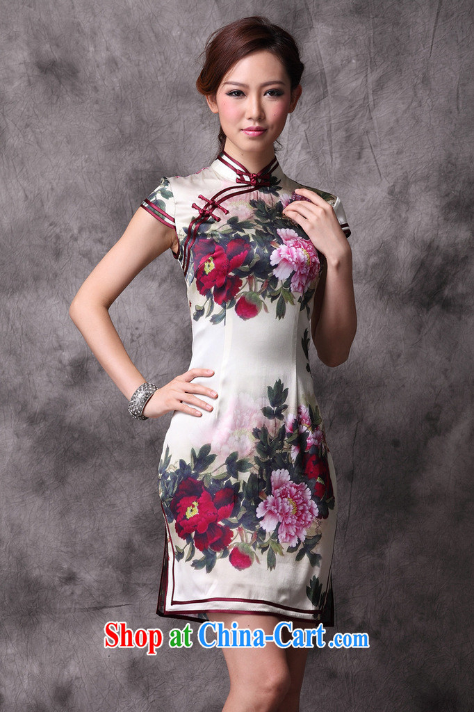 Light the heavy Silk Cheongsam improved Stylish retro upscale cheongsam dress XWG picture color XXXL pictures, price, brand platters! Elections are good character, the national distribution, so why buy now enjoy more preferential! Health