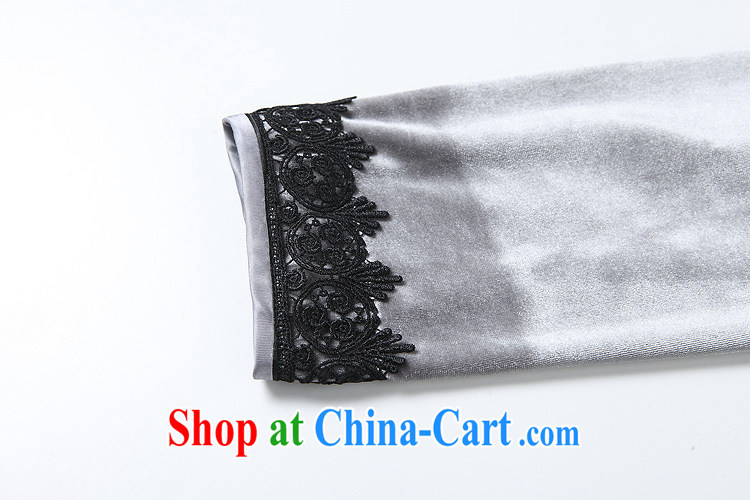 Shallow end lace stitching improved Stylish retro wool long cheongsam XWGQF 141,006 picture color XXXL pictures, price, brand platters! Elections are good character, the national distribution, so why buy now enjoy more preferential! Health