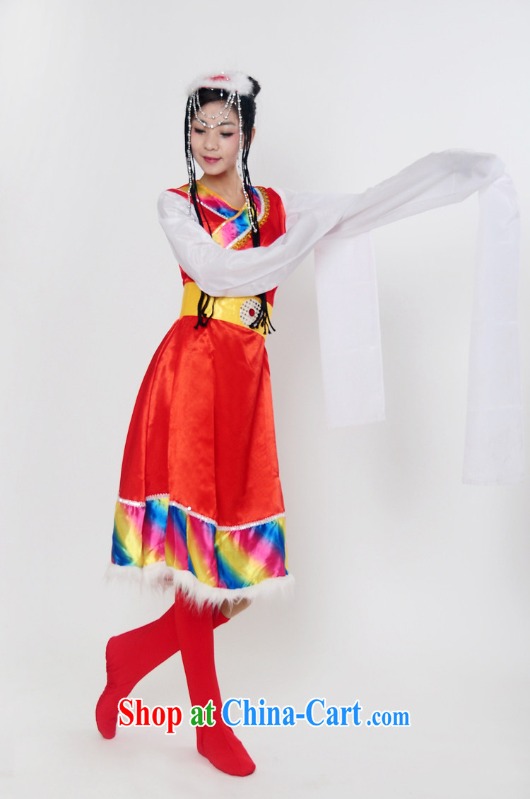 I should be grateful if you would arrange for Performing Arts Hong Kong dream Tibetan dance Yangge dress uniform national costume show clothing Tibetan water cuff service performance stage costumes HXYM 0049 red XXXL pictures, price, brand platters! Elections are good character, the national distribution, so why buy now enjoy more preferential! Health