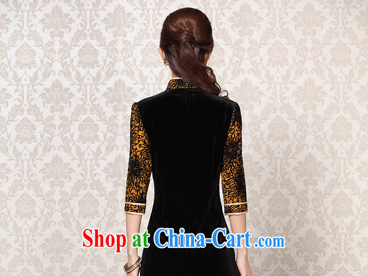Shallow end improved Stylish retro wool stitching in short sleeves cheongsam XWGQF 13 - 6092 photo color L pictures, price, brand platters! Elections are good character, the national distribution, so why buy now enjoy more preferential! Health