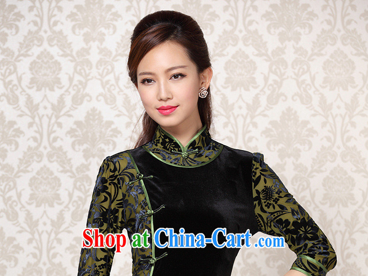 Shallow end improved Stylish retro wool stitching in short sleeves cheongsam XWGQF 13 - 6091 photo color XXL pictures, price, brand platters! Elections are good character, the national distribution, so why buy now enjoy more preferential! Health
