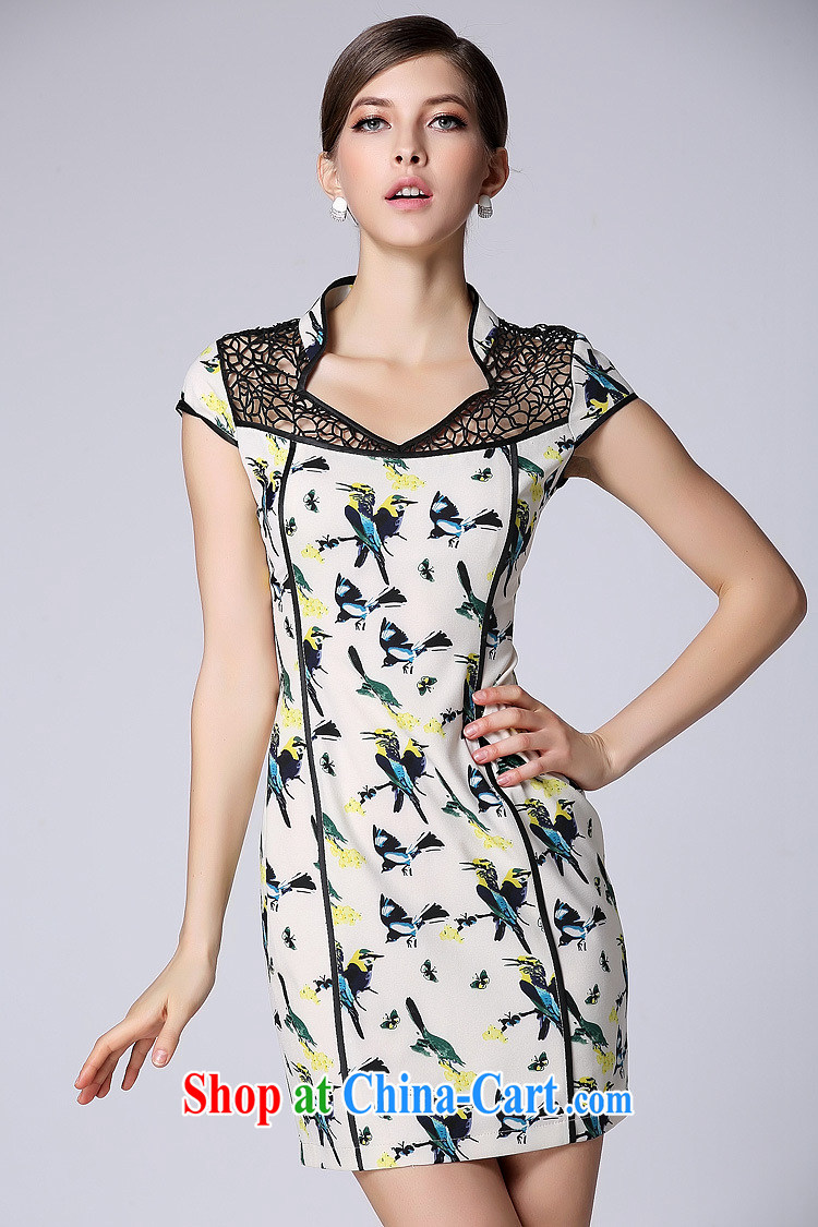 The end is improved and stylish cheongsam dress short-sleeved Openwork no's cheongsam XWGQF 140,401 picture color XXL pictures, price, brand platters! Elections are good character, the national distribution, so why buy now enjoy more preferential! Health