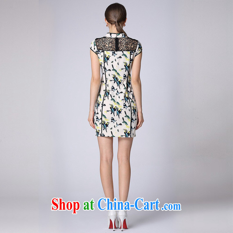 The end is very stylish and improved cheongsam dress short-sleeved biological empty the Lao cheongsam XWGQF 140,401 picture color XXL, light (at the end QM), and shopping on the Internet