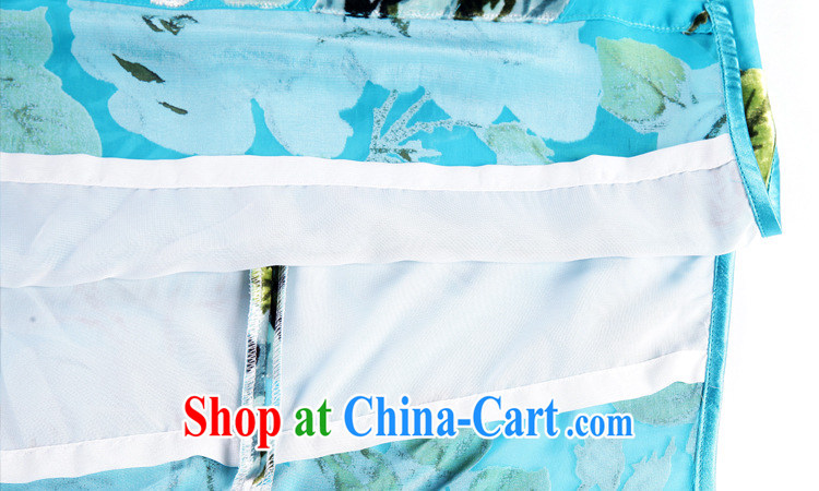 Shallow end improved stylish low-power's Sauna silk daily short cheongsam XWGQF 1307 - 86 blue XXXL pictures, price, brand platters! Elections are good character, the national distribution, so why buy now enjoy more preferential! Health