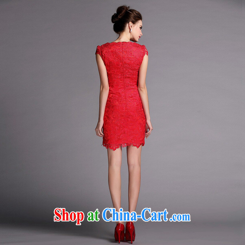 light at the improved cheongsam water soluble biological empty red dress XWGQF 140,504 red XXL, light (at the end) QM, shopping on the Internet