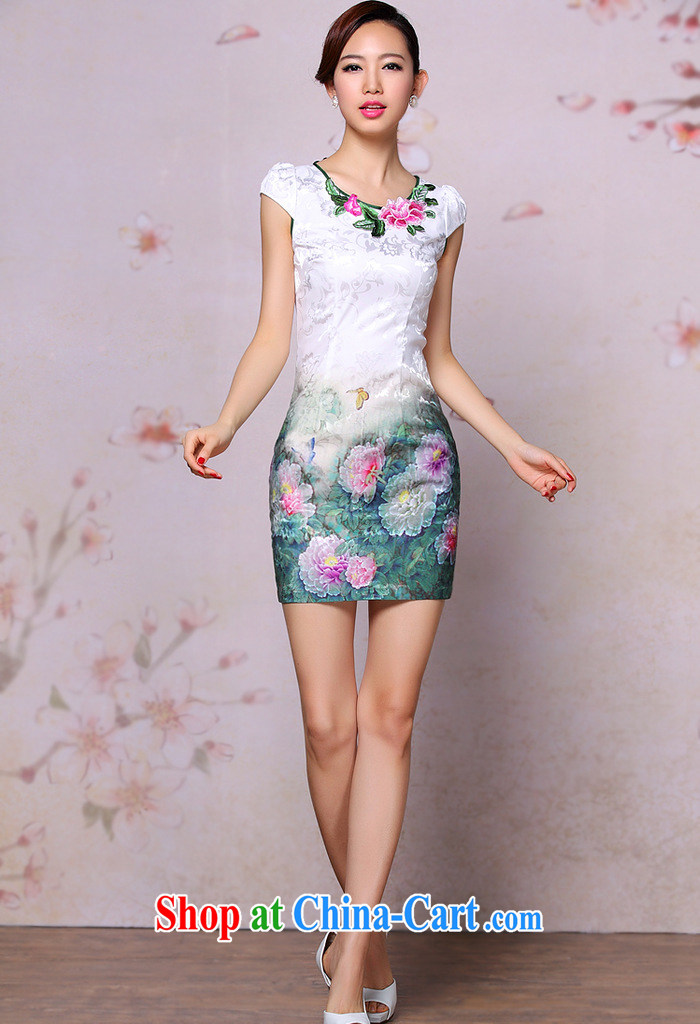 The end is improved and stylish cheongsam dress retro embroidered daily Leisure Short cheongsam dress XWGQP 201,304 - 19 photo color XXL pictures, price, brand platters! Elections are good character, the national distribution, so why buy now enjoy more preferential! Health