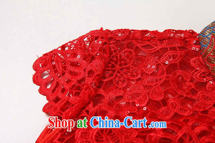 The end is very stylish and improved water-soluble cheongsam sexy wedding dress XWGQF 140,505 red S pictures, price, brand platters! Elections are good character, the national distribution, so why buy now enjoy more preferential! Health