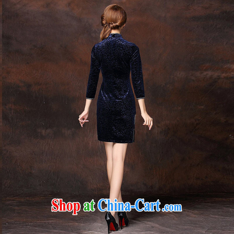 The end is a refined and Stylish retro facade wool short cheongsam XWGQF 141,001 picture color XXXL, light (at the end QM), shopping on the Internet