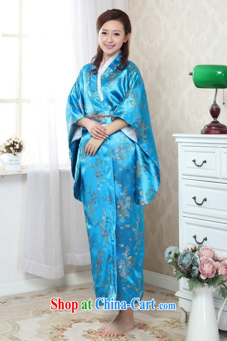 Take the kimono dress Chinese cheongsam Japan is loaded costumes Chinese improved damask Long Tang women - A black are code pictures, price, brand platters! Elections are good character, the national distribution, so why buy now enjoy more preferential! Health