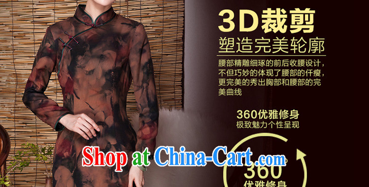 Yin Yue seal 2015 retro long-sleeved fragrant cloud yarn cheongsam ethnic wind improved fall and winter thick 7 Ms. cuff cheongsam picture color M pictures, price, brand platters! Elections are good character, the national distribution, so why buy now enjoy more preferential! Health