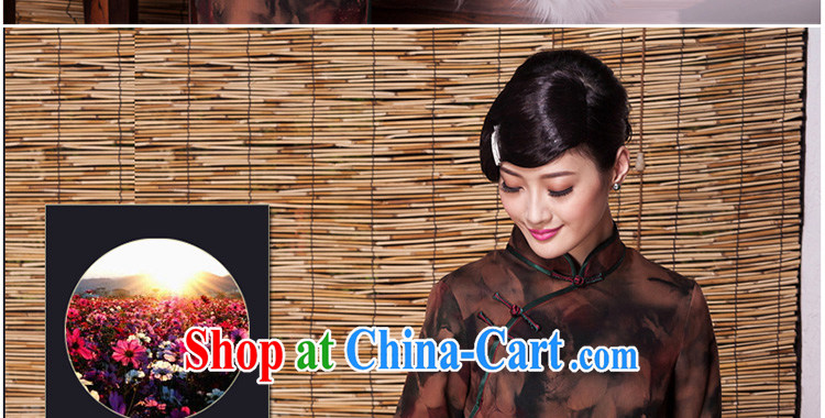 Yin Yue seal 2015 retro long-sleeved fragrant cloud yarn cheongsam ethnic wind improved fall and winter thick 7 Ms. cuff cheongsam picture color M pictures, price, brand platters! Elections are good character, the national distribution, so why buy now enjoy more preferential! Health