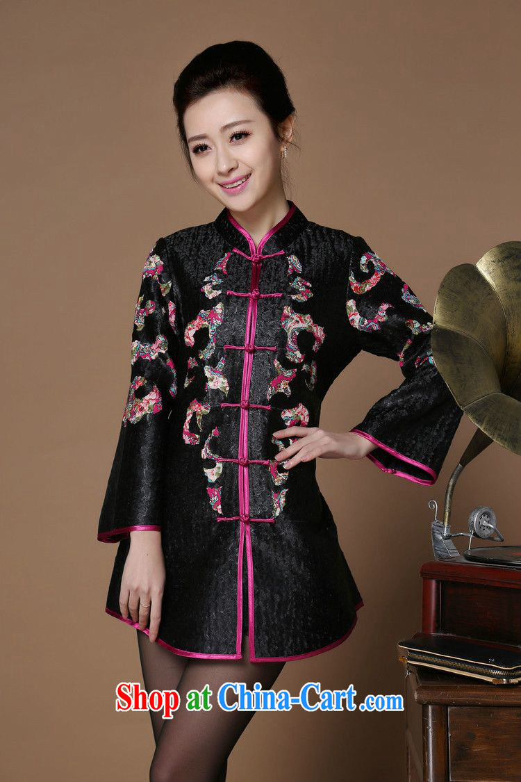 Forest narcissus spring 2015 the new loose the code, for wrinkles Tang Single Row snap stamp floral, older dresses jacket XYY - 8501 of purple XXL pictures, price, brand platters! Elections are good character, the national distribution, so why buy now enjoy more preferential! Health