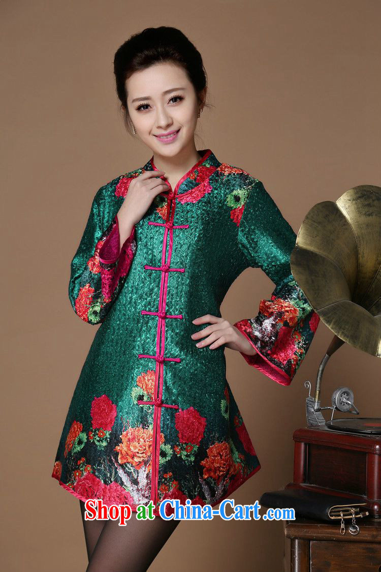 Forest narcissus 2015 spring loaded on the collar floral wrinkled Tang is happy, older mothers with dress jacket XYY - 8502 green XXXXL pictures, price, brand platters! Elections are good character, the national distribution, so why buy now enjoy more preferential! Health