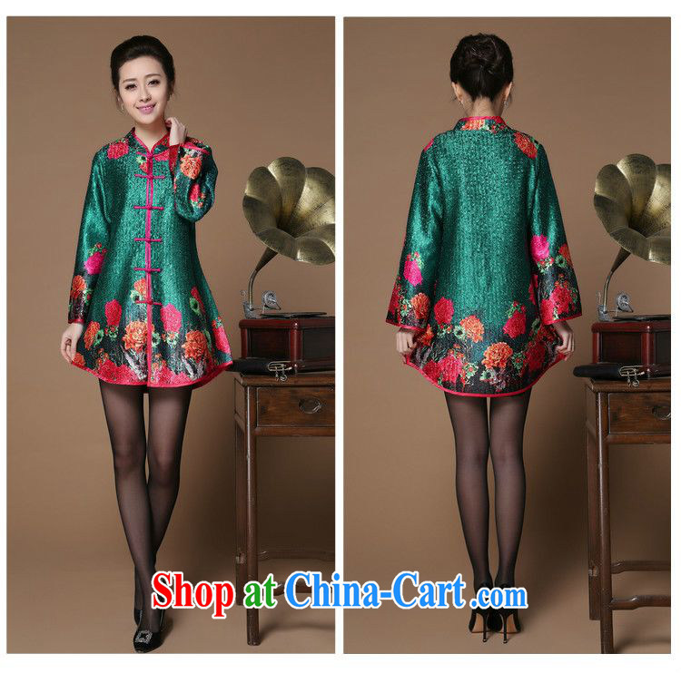 Forest narcissus 2015 spring loaded on the collar floral wrinkled Tang is happy, older mothers with dress jacket XYY - 8502 green XXXXL pictures, price, brand platters! Elections are good character, the national distribution, so why buy now enjoy more preferential! Health